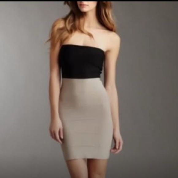 BCBGMaxazria Bodycon Strapless Bandage Dress - Picture 1 of 6